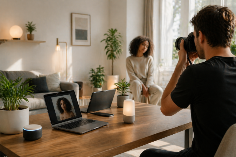 ai technology smart home devices portrait photography workplace styling