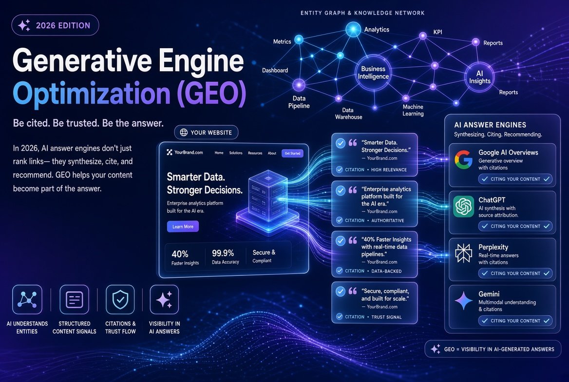 Generative Engine Optimization (GEO) in 2026: How to Rank in AI Overviews, ChatGPT, and Google AI Mode